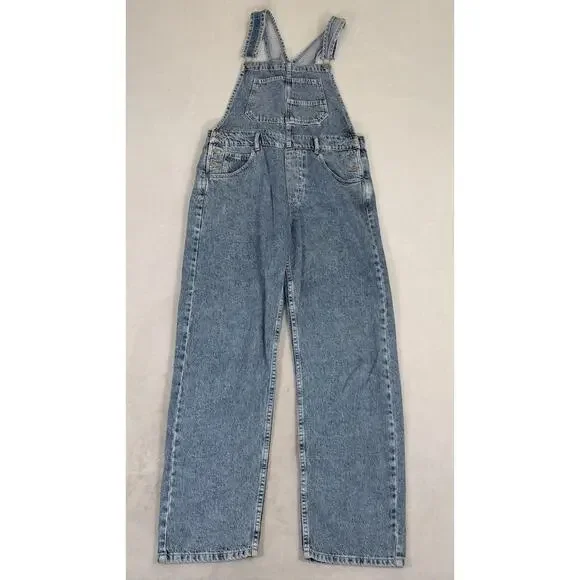 Free People We The Free Ziggy Denim Overall Straight Leg Bibs Women’s Size Small - Picture 2 of 16